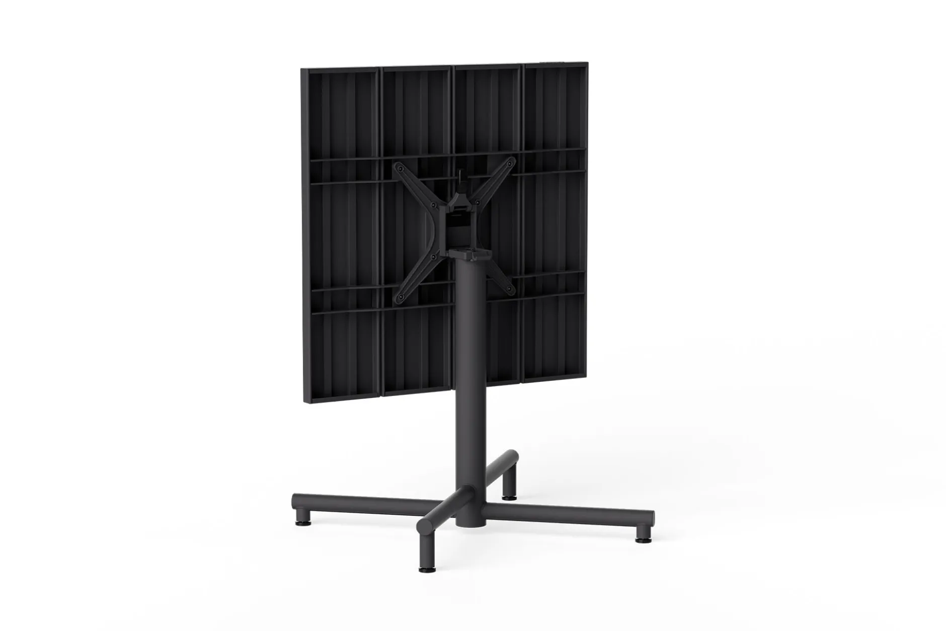 Fred's Square Bistreau Kleiner quadratischer Gartentisch, schwarz, 80x80x76 cm