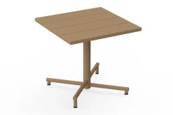 Fred's Square Bistreau Kleiner quadratischer Gartentisch, braun, 80x80x76 cm
