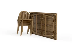 Fred's Table Gartentisch, braun, 220x100x76 cm