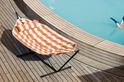 Headdemock Superb Stripe Orange Creme Hängematte mit Gestell, 270x138x110 cm
