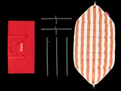 Headdemock Superb Stripe Orange Creme Hängematte mit Gestell, 270x138x110 cm