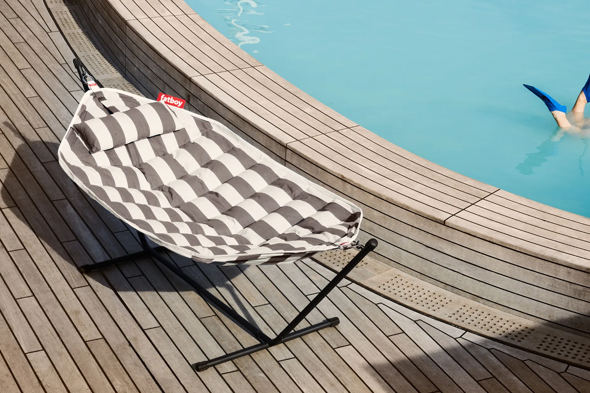 Headdemock Superb Stripe Cacao Hängematte mit Gestell, 270x138x110 cm