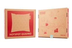 Hotspot Pillow Quadro Wärmekissen, silver, 45x45x17.5 cm