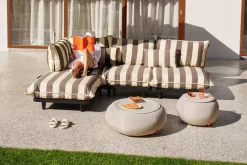 Humpty Outdoor Outdoor-Beistelltische, grau, 65x65x35 cm