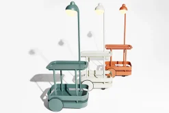 Jolly Trolley Mobile Bartisch, weiß, 78x55x200 cm