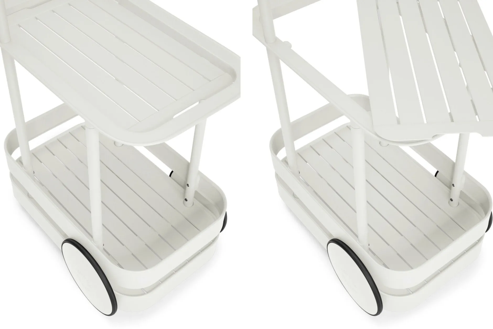 Jolly Trolley Mobile Bartisch, weiß, 78x55x200 cm