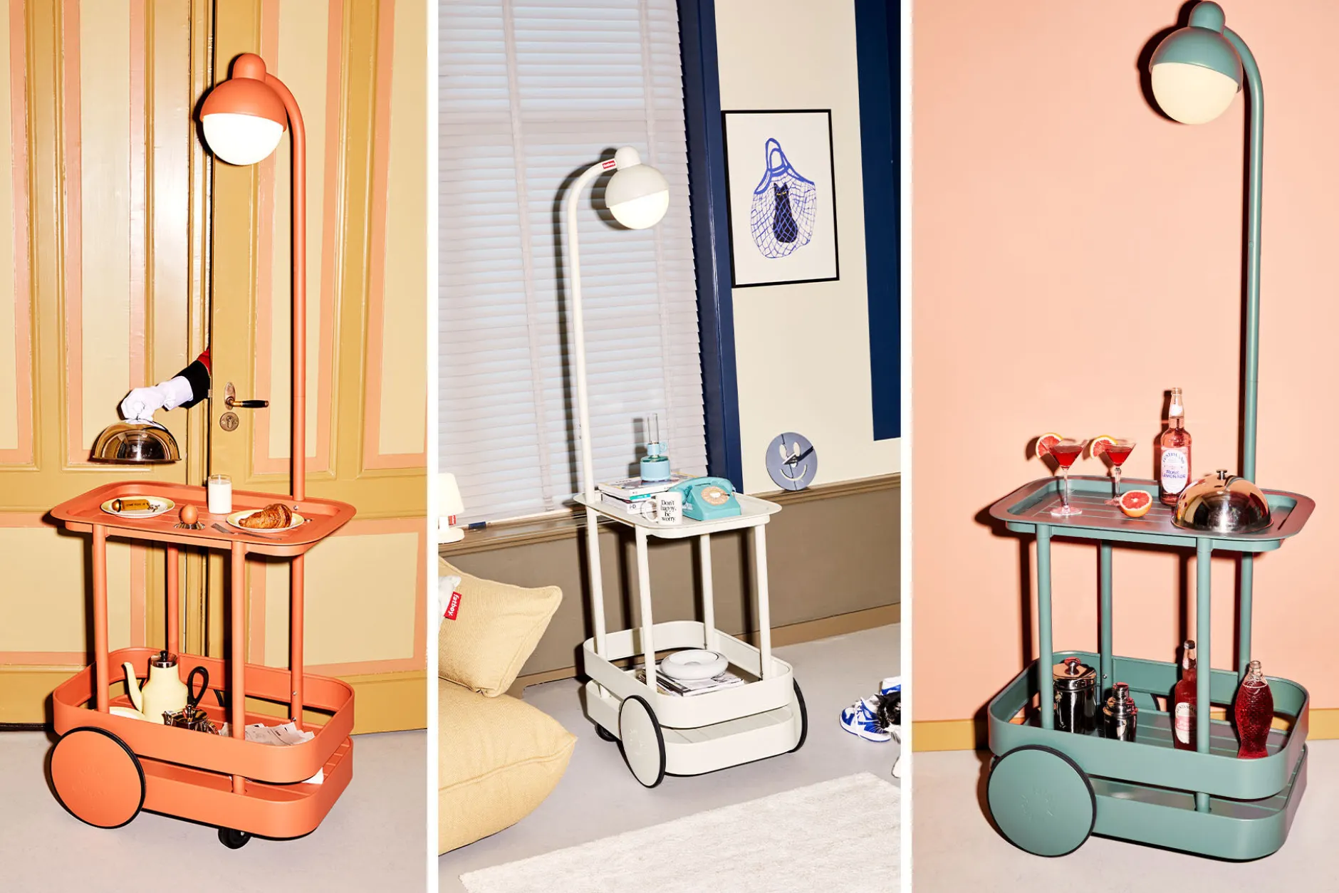 Jolly Trolley Mobile Bartisch, grün, 78x55x200 cm