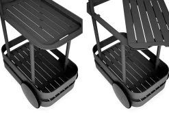 Jolly Trolley Mobile Bartisch, schwarz, 78x55x200 cm