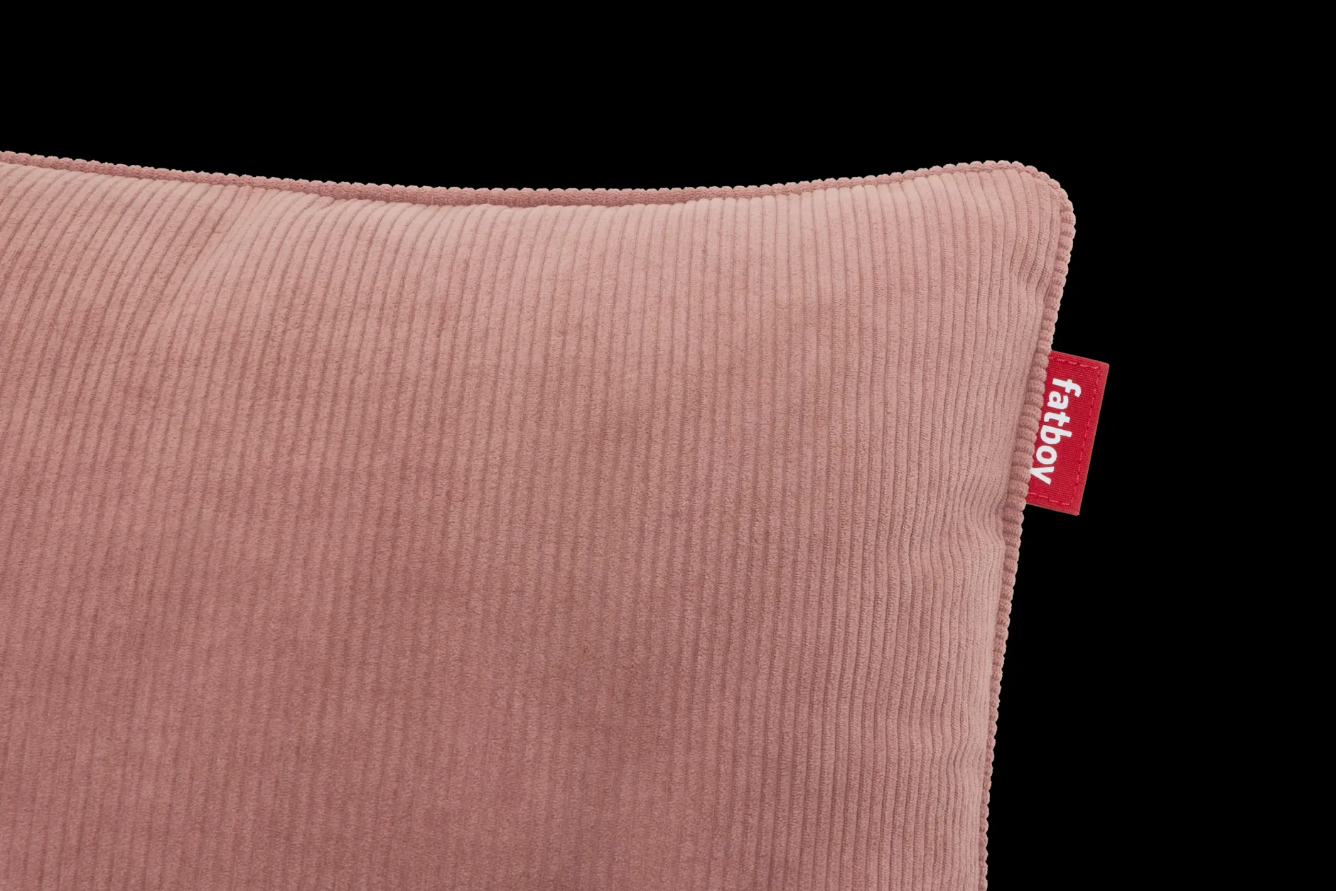 King Pillow Cord Dekokissen, rosa, 66x40 cm