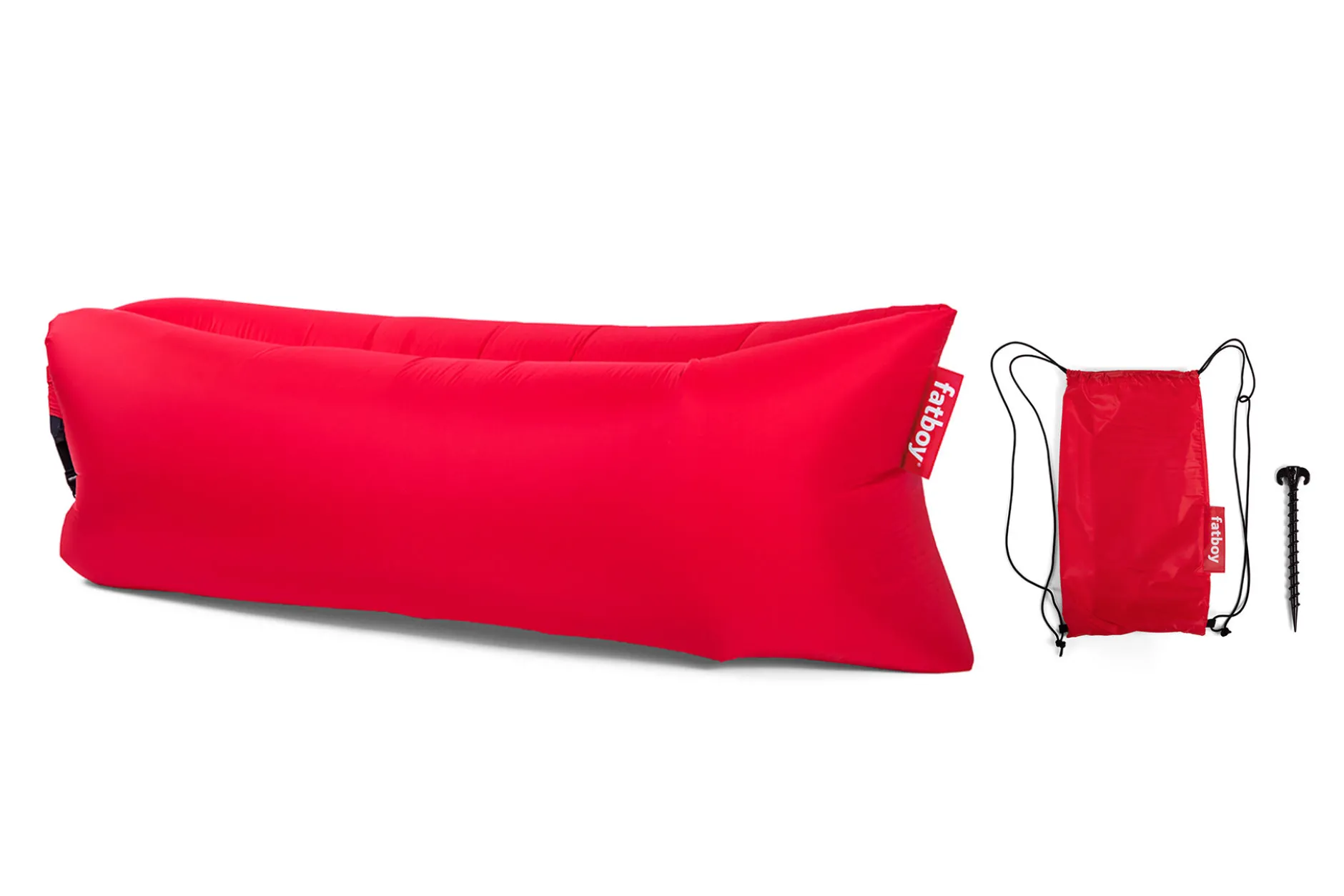 Lamzac 3.0 Aufblasbarer Sitzsack, rot, 185x83x50 cm