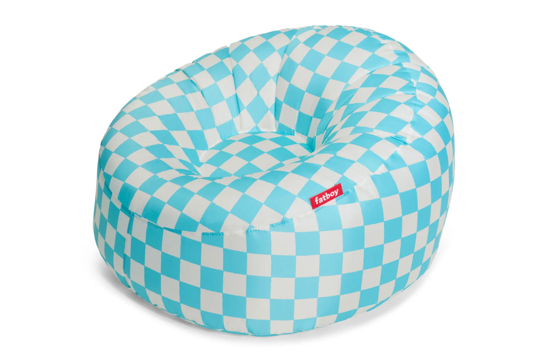 Lamzac O Aufblasbarer Sitzsack, weiß, 110x103x62 cm