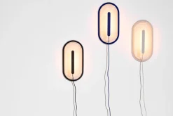 Led's Strip Wandleuchte, blau, 36.5x18.9x7 cm