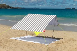 Miasun Tragbares Strandzelt, grau, 330x190x140 cm