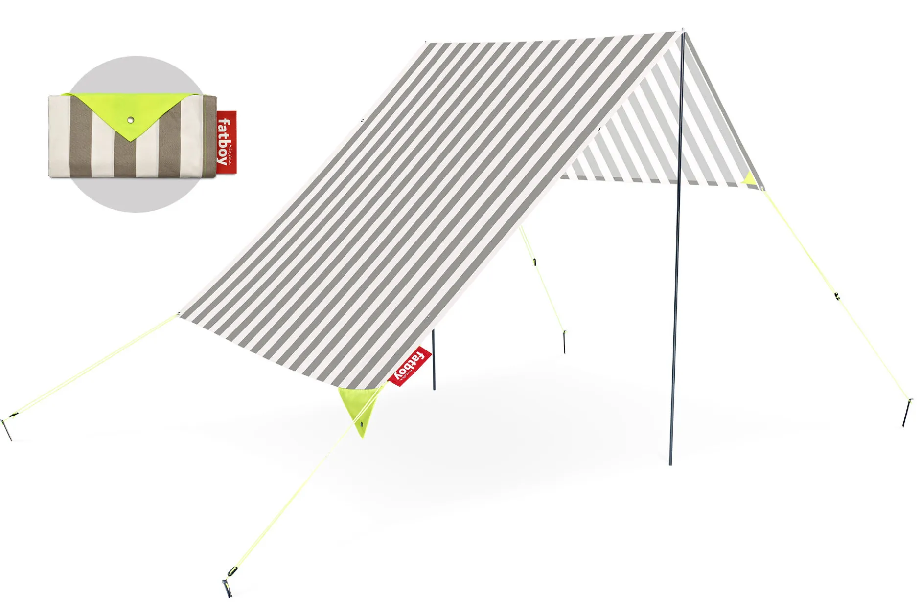 Miasun Tragbares Strandzelt, grau, 330x190x140 cm