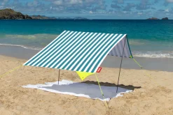 Miasun Tragbares Strandzelt, grün, 330x190x140 cm