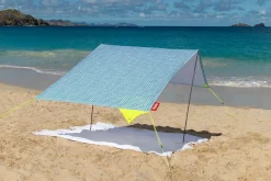 Miasun Tragbares Strandzelt, blau, 330x190x140 cm