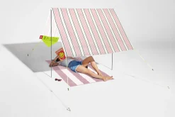 Miasun Tragbares Strandzelt, weiß, 330x190x140 cm