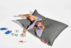 Original Canvas Indoor Sitzsack, grau, 140x180 cm