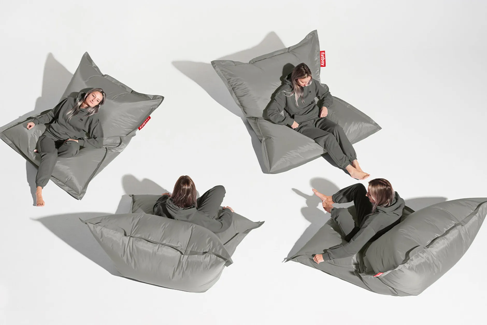 Original Indoor Sitzsack, silver, 140x180 cm