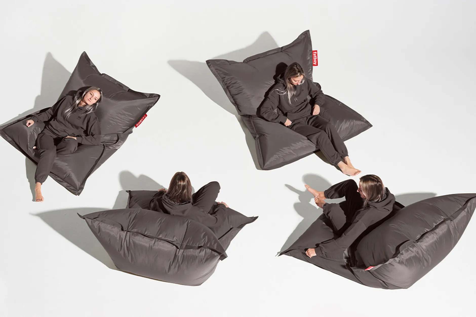 Original Indoor Sitzsack, grau, 140x180 cm