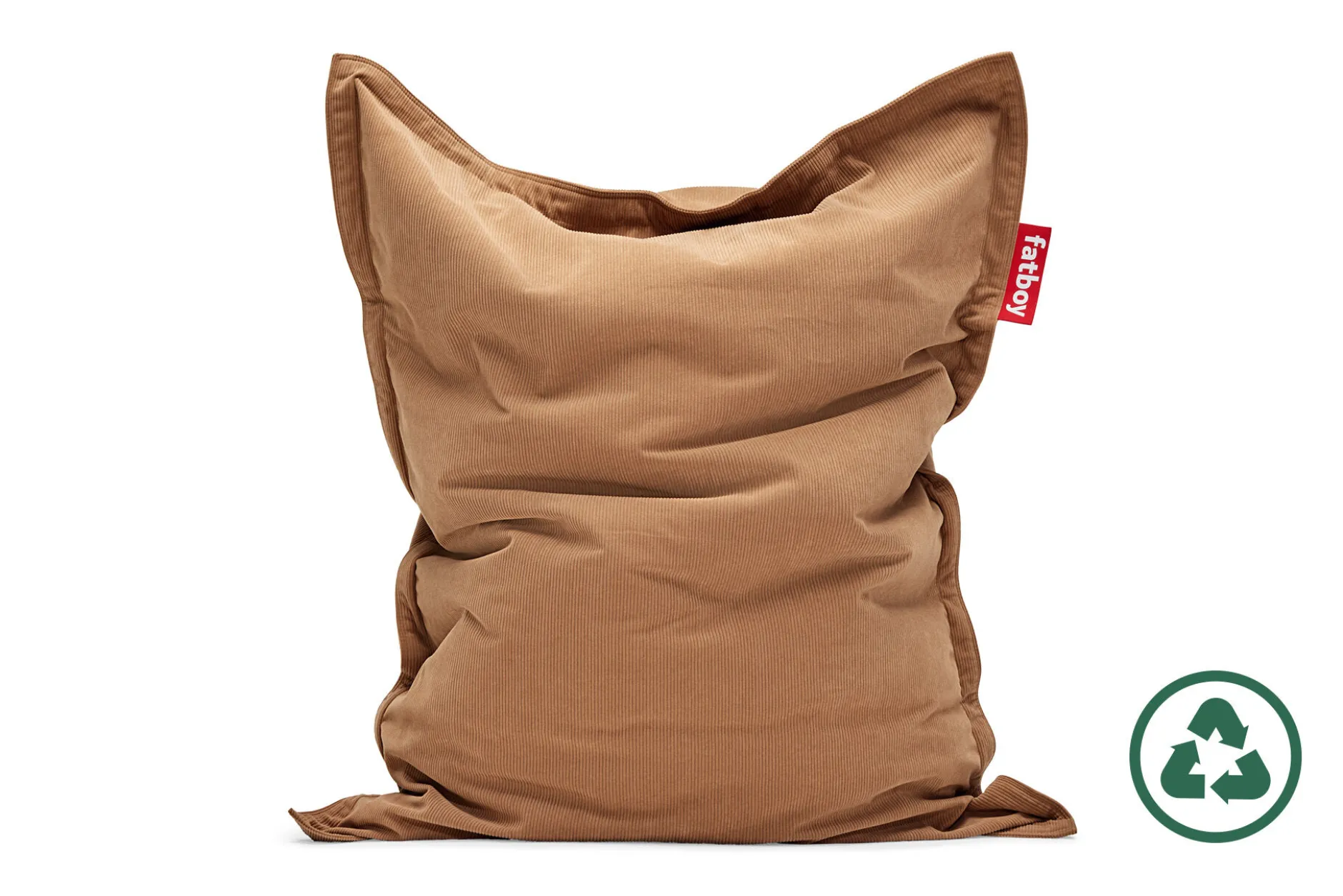 Original Slim Cord Sitzsack aus Cord, braun, 120x155 cm