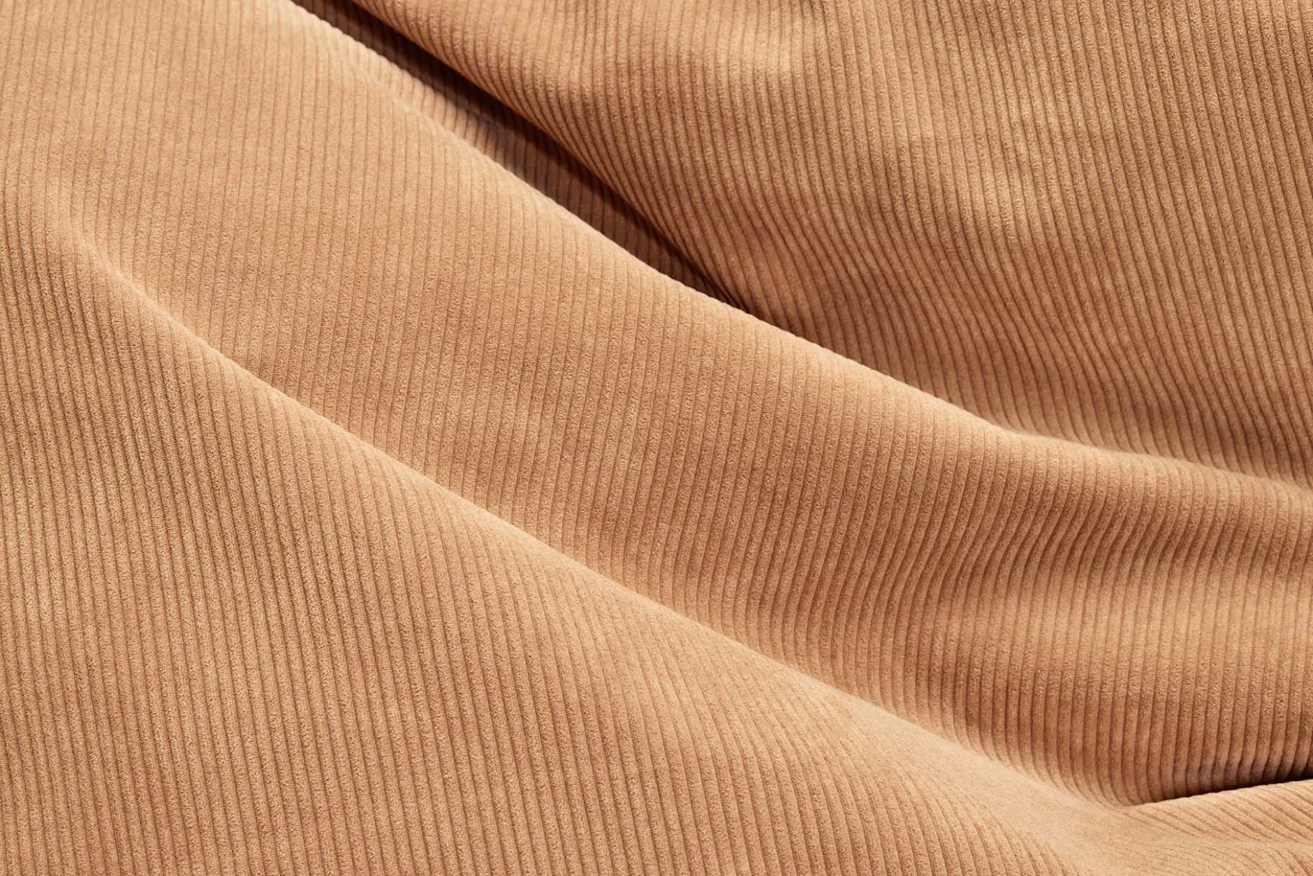 Original Slim Cord Sitzsack aus Cord, braun, 120x155 cm