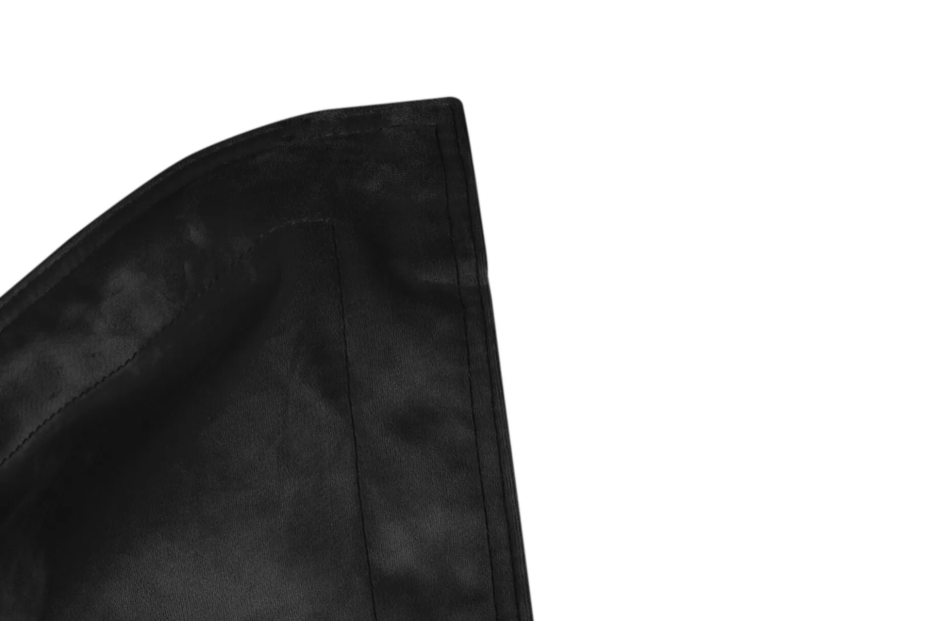 Original Slim Velvet Samt-Sitzsack, schwarz, 120x155 cm