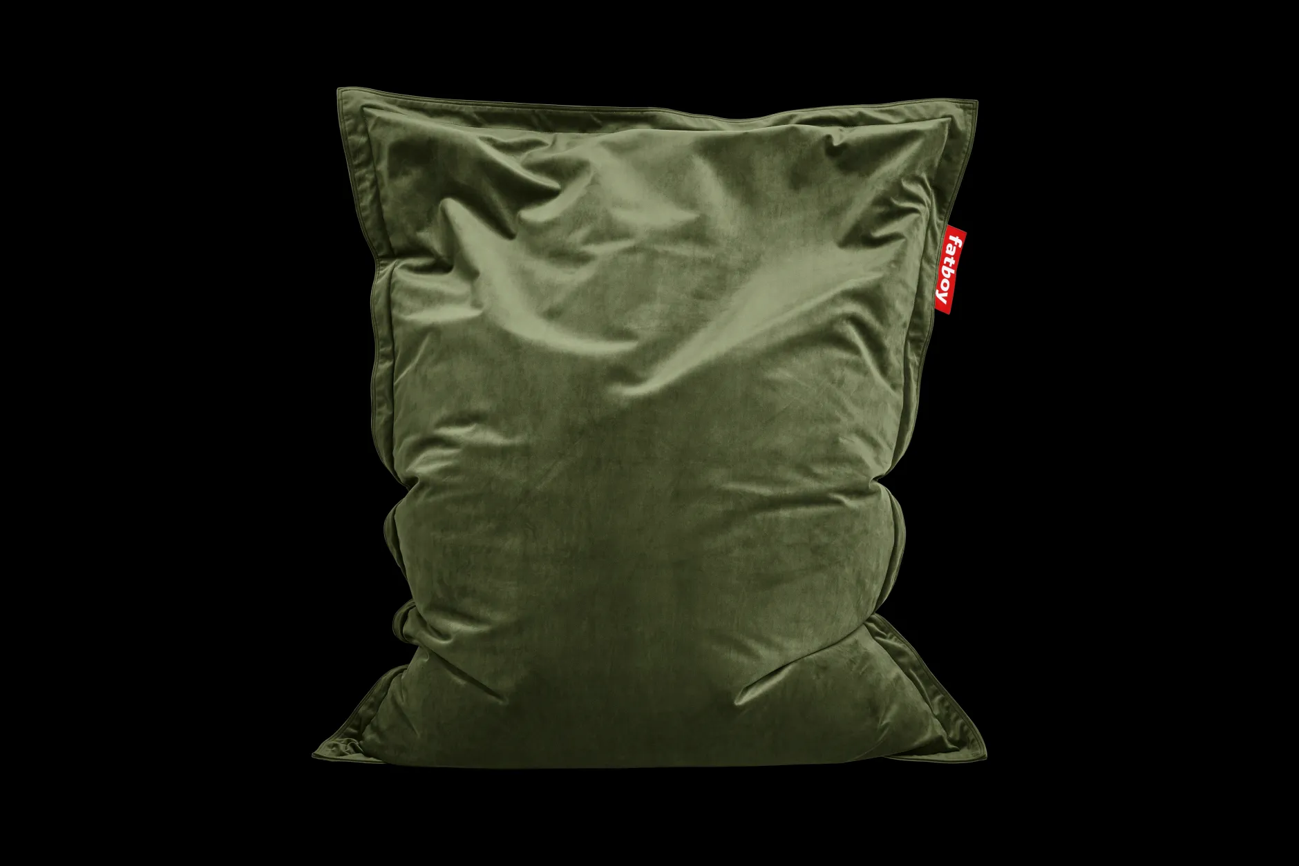 Original Slim Velvet Samt-Sitzsack, grün, 120x155 cm