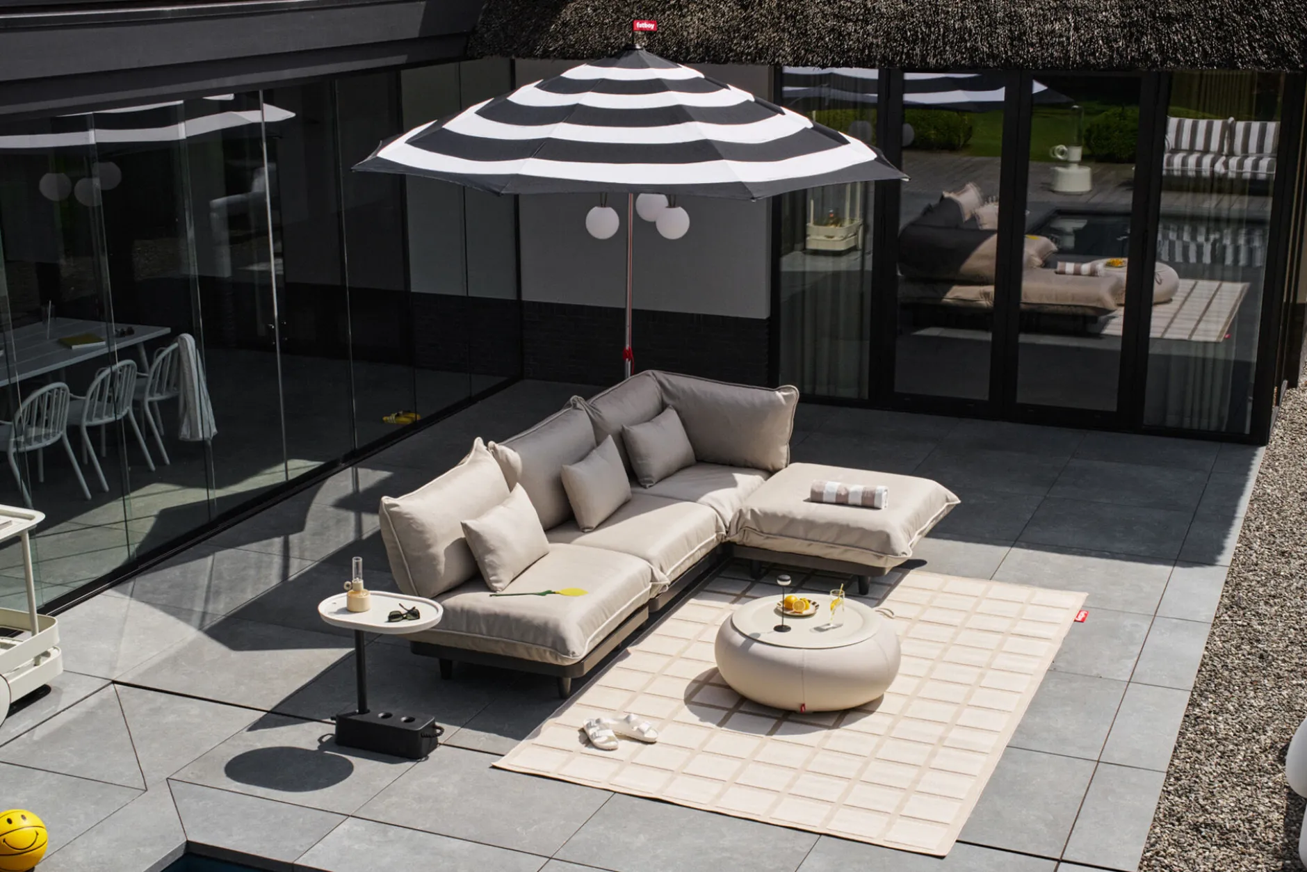 Paletti Daybed Royal Modularer Outdoor-Loungesessel, 190x100x90 cm