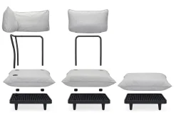 Paletti Hocker Modulare Outdoor-Hocker, braun, 100x100x45 cm