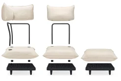 Paletti Lounge Sofa Modulares Outdoor-Loungesofa, 190x100x90 cm