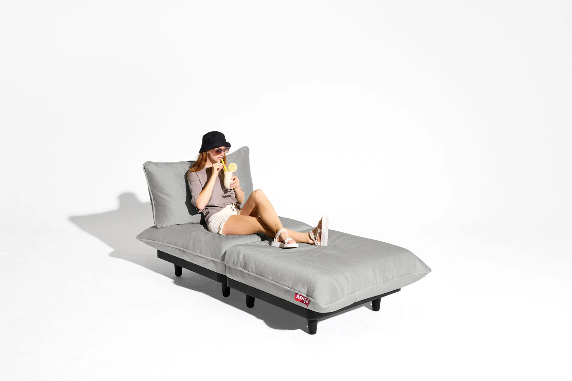Paletti Seat Royal Modulares Loungesofa, grau, 100x100x90 cm