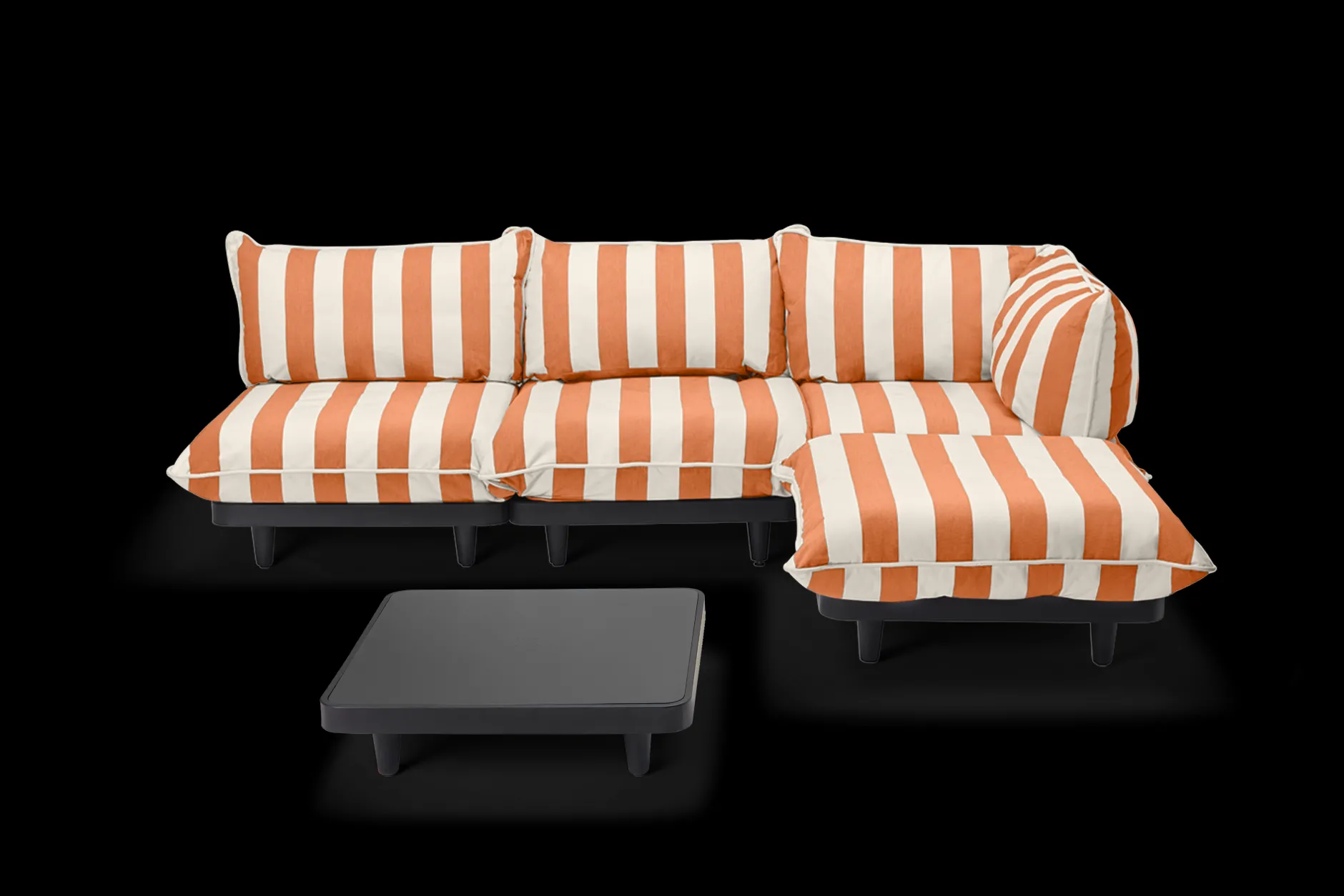 Paletti Set Large + Table Modulares Outdoor-Loungeset, 280x190x90 cm