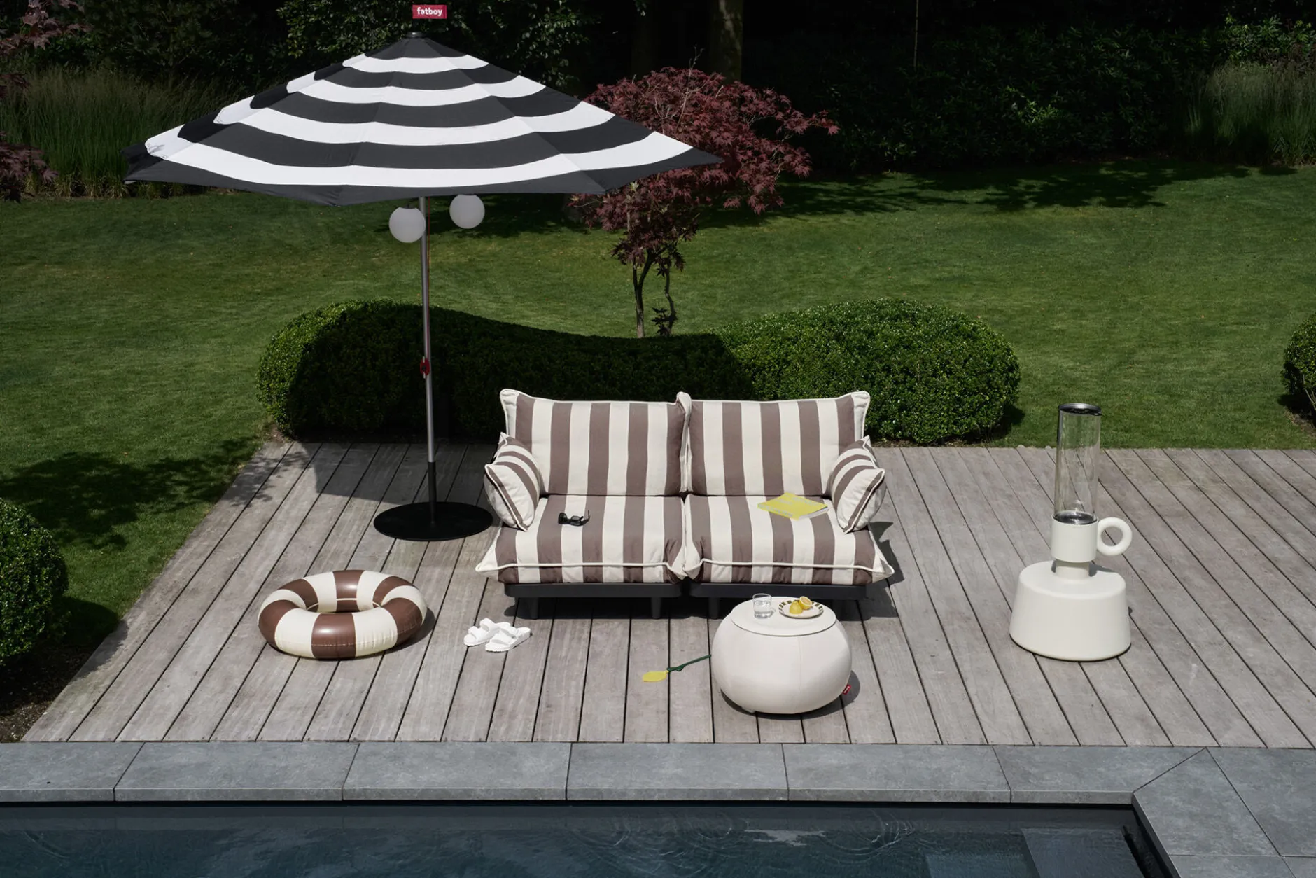 Paletti Set Large + Table Modulares Outdoor-Loungeset, 280x190x90 cm