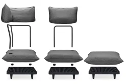 Paletti Set Large + Table Modulares Outdoor-Loungeset, 280x190x90 cm