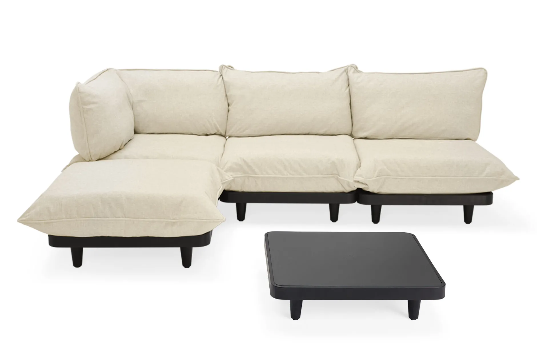 Paletti Set Large + Table Modulares Outdoor-Loungeset, 280x190x90 cm