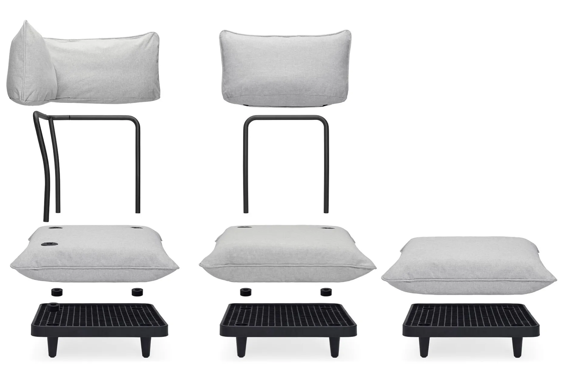 Paletti Set Large Modulares Outdoor-Loungeset, 280x190x90 cm