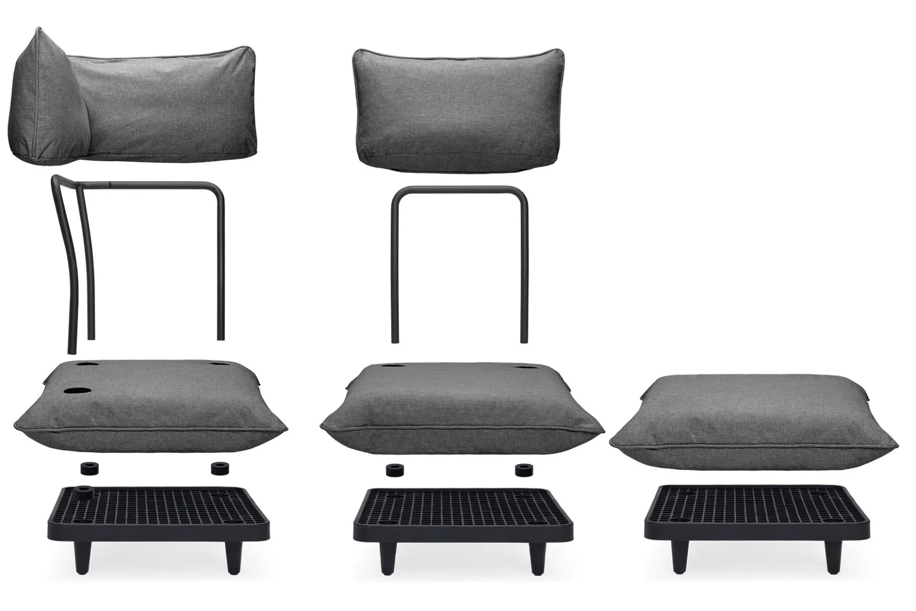 Paletti Set Large Modulares Outdoor-Loungeset, 280x190x90 cm