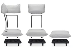 Paletti Set Medium Modulares Outdoor-Loungeset, 190x190x90 cm