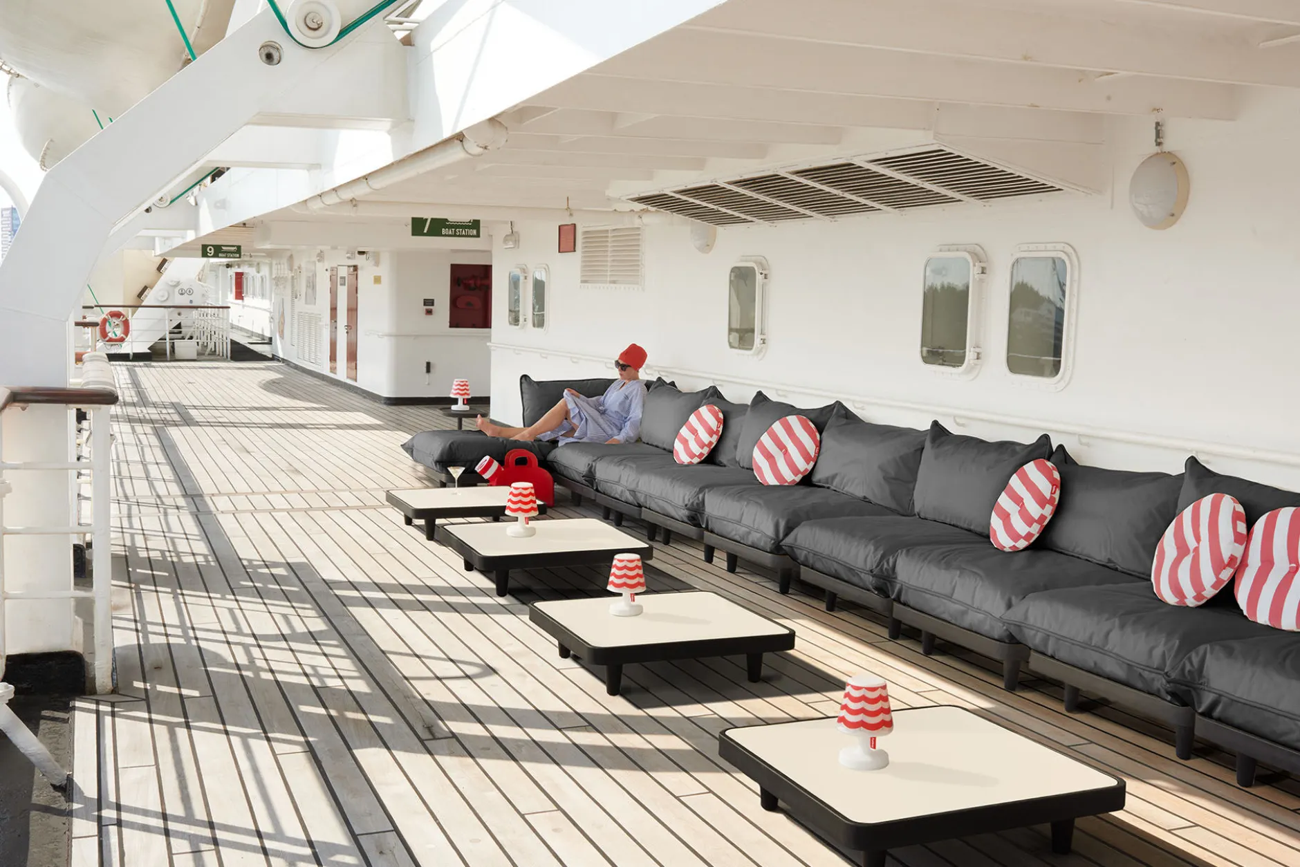 Paletti Set Medium Modulares Outdoor-Loungeset, 190x190x90 cm