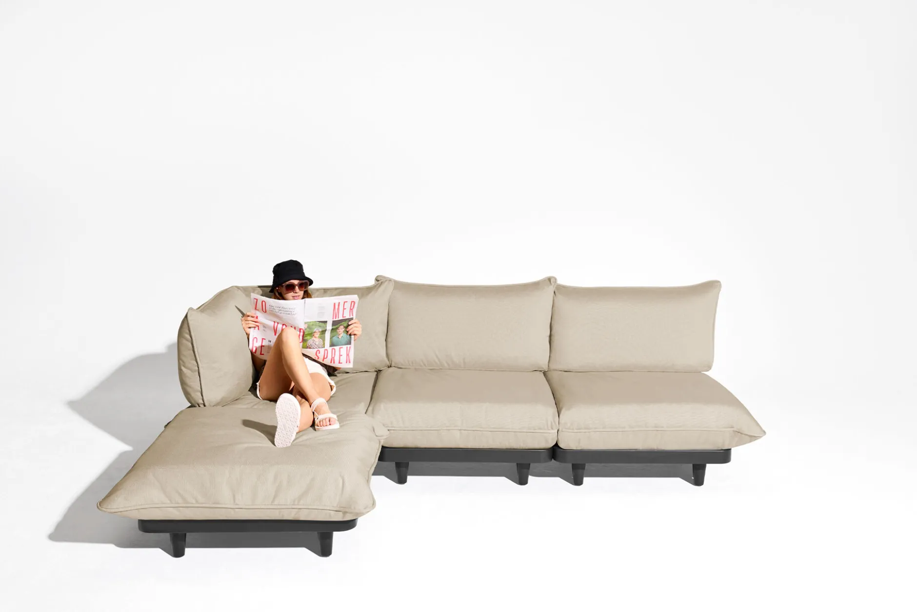 Paletti Set Medium Royal Modulares Outdoor-Loungeset, 190x190x90 cm