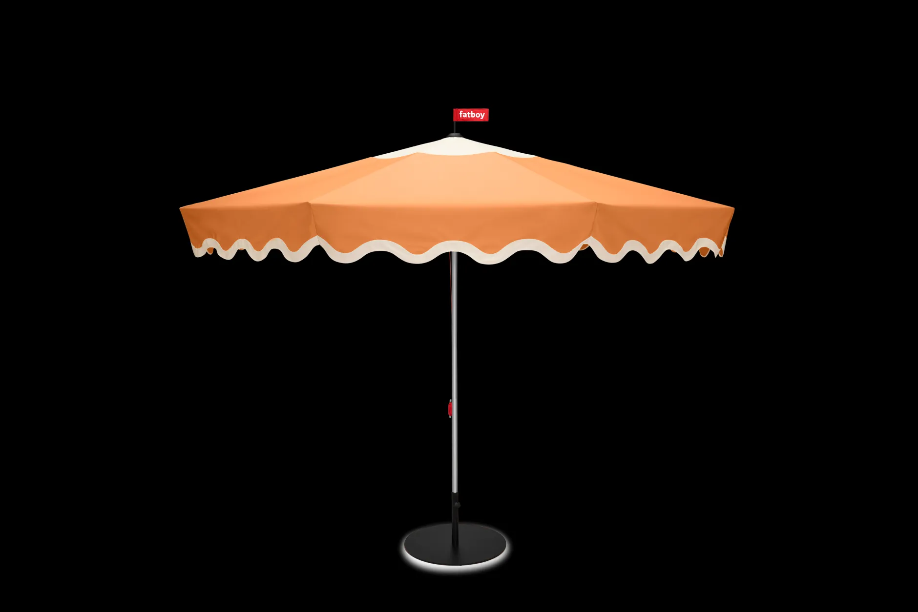Pensol + Base Black Sonnenschirm mit Fuß, 350x350x280 cm