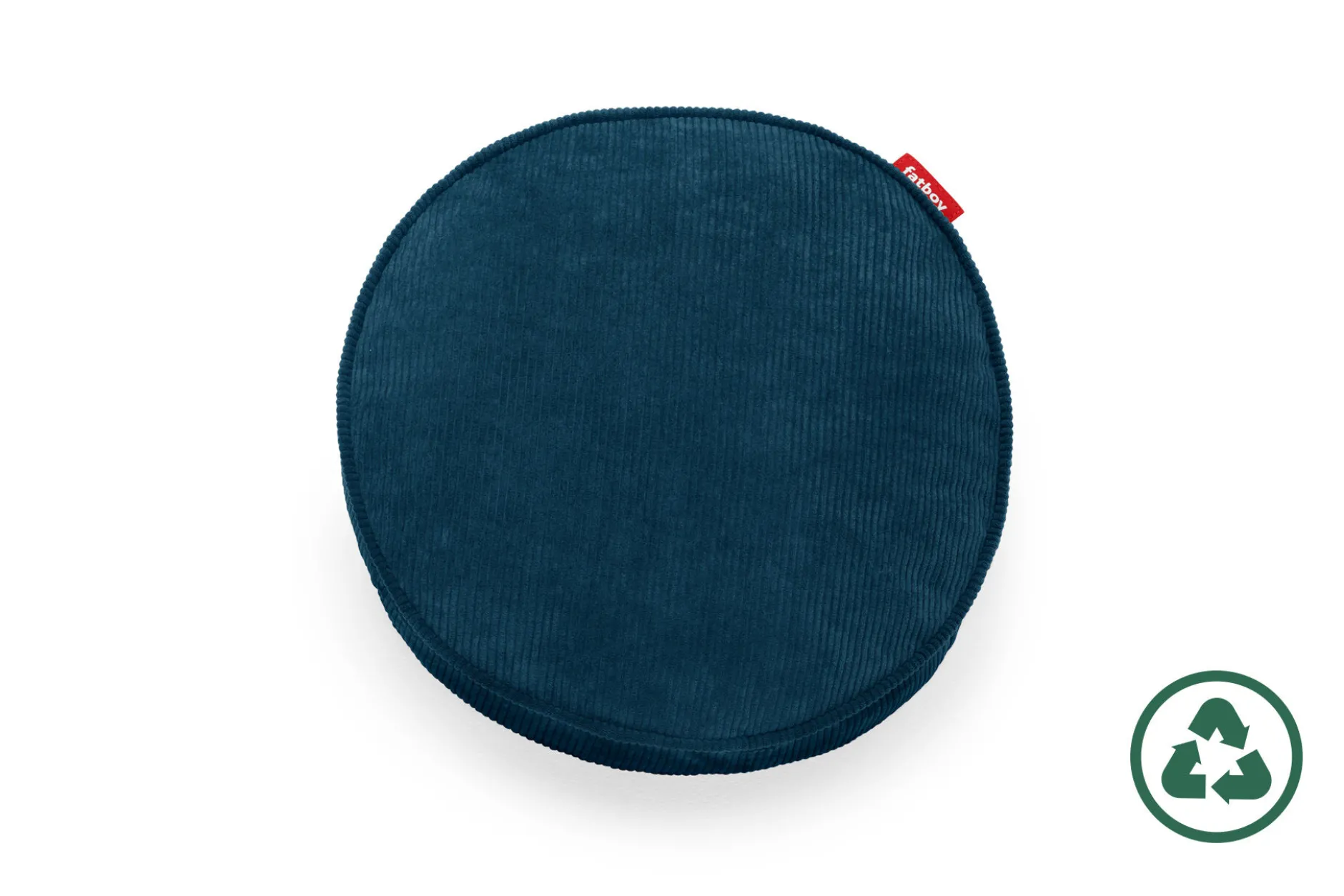 Pill Pillow Cord Dekorative Kissen, blau, 40x40x7 cm