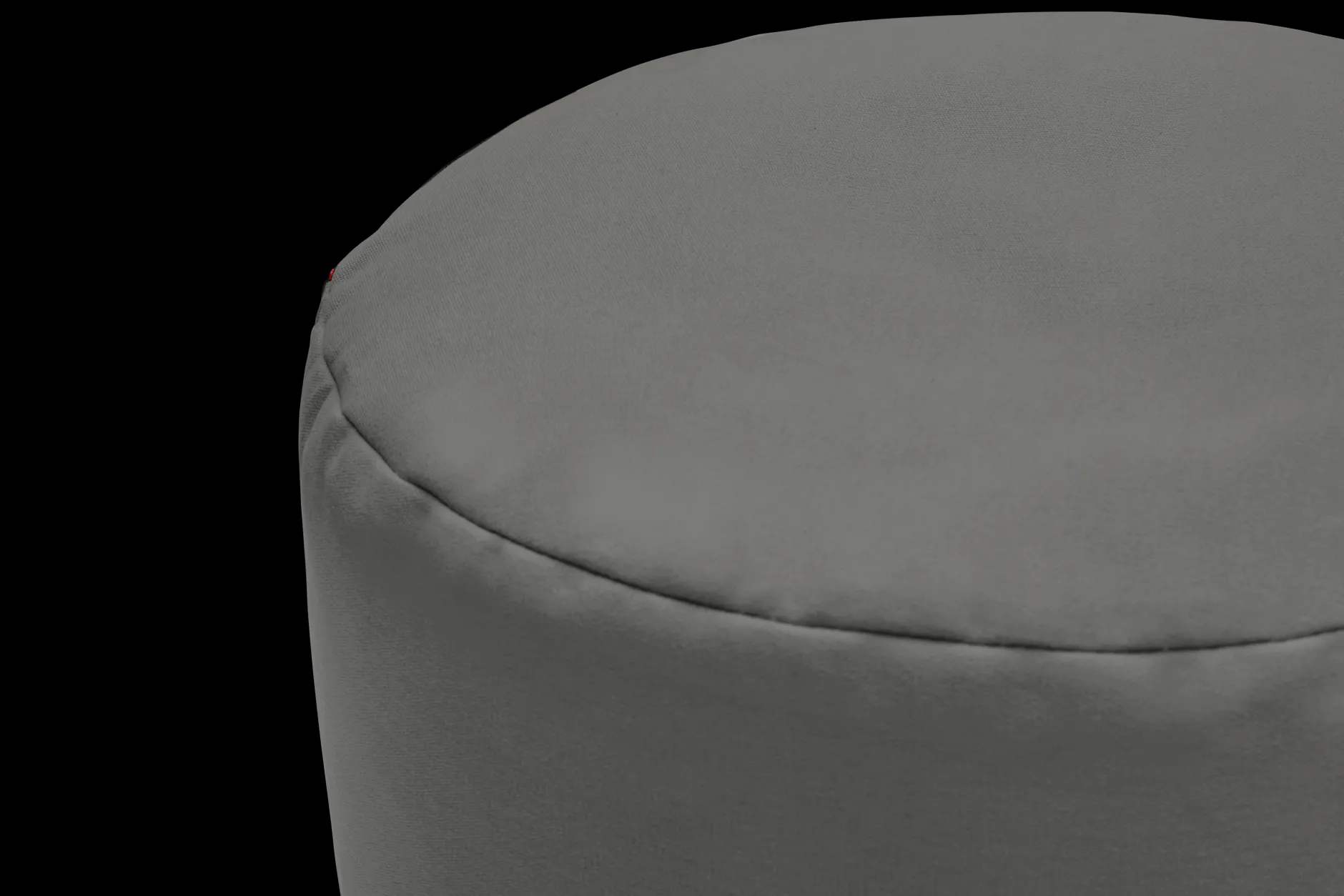 Point Canvas Indoor-Pouf, grau, 50x50x35 cm