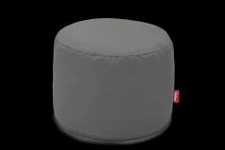 Point Canvas Indoor-Pouf, grau, 50x50x35 cm