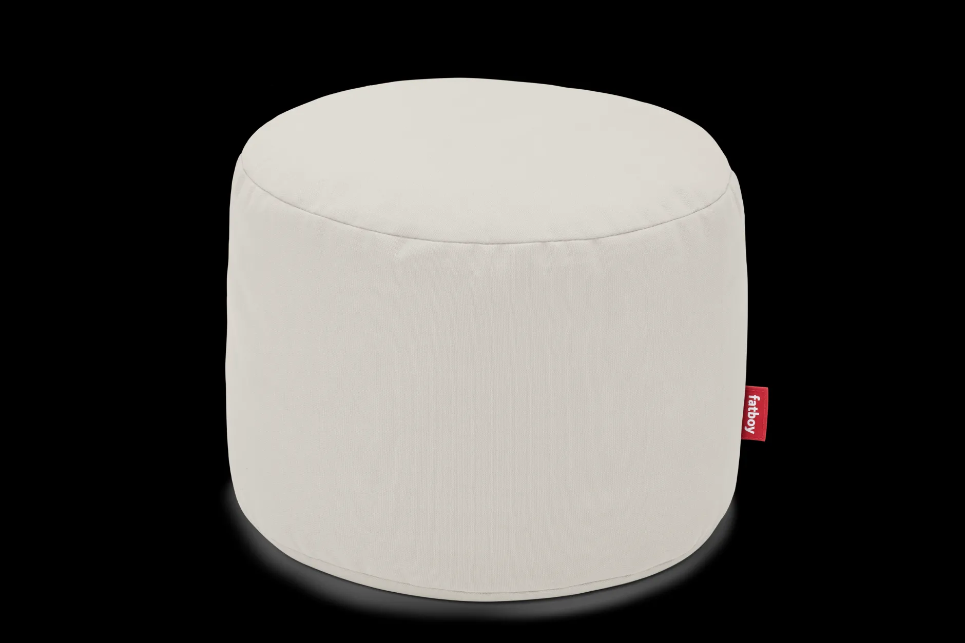Point Canvas Indoor-Pouf, grau, 50x50x35 cm