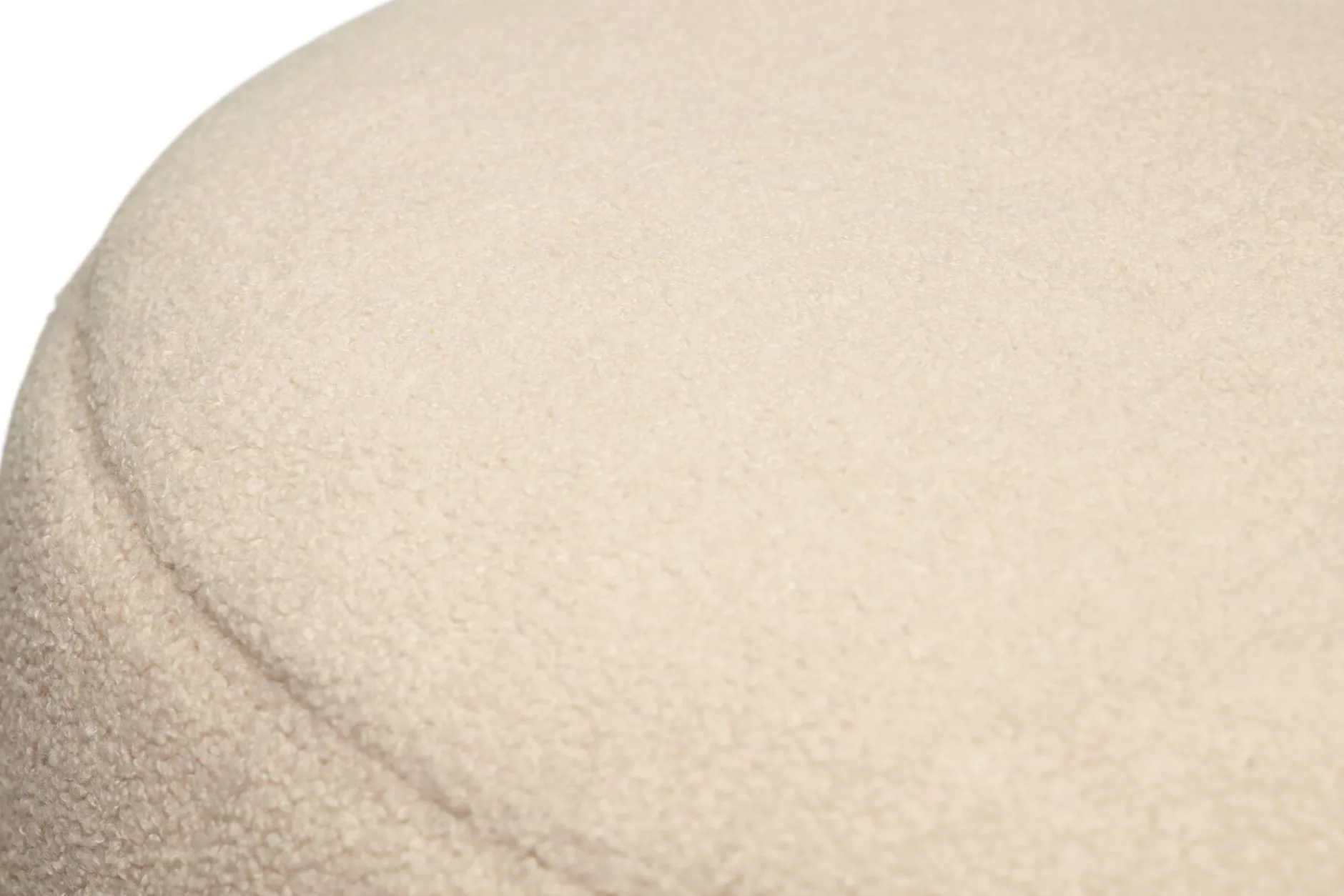 Point Large Sherpa Großer Indoor-Pouf, beige, 70x70x40 cm