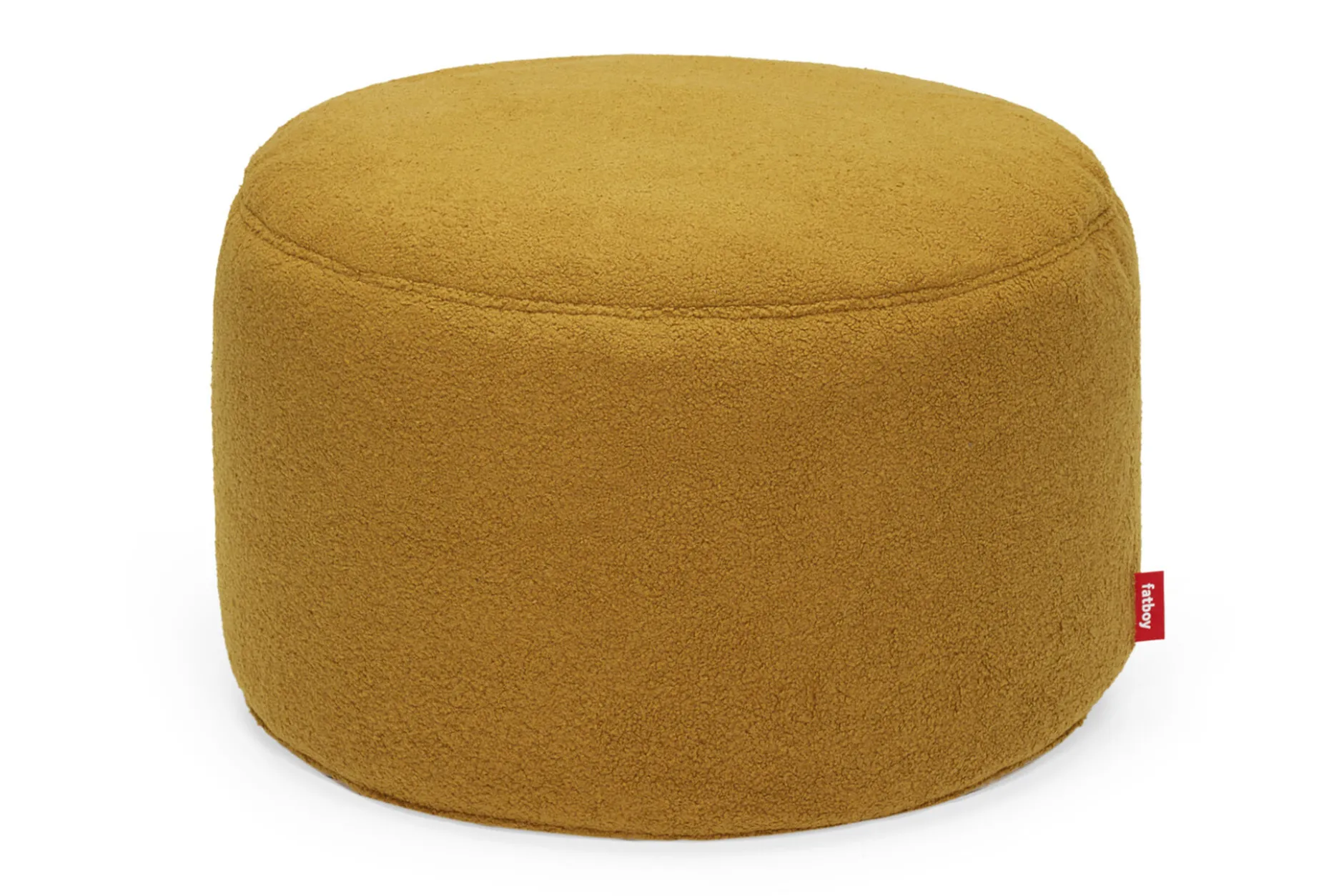 Point Large Sherpa Großer Indoor-Pouf, gold, 70x70x40 cm