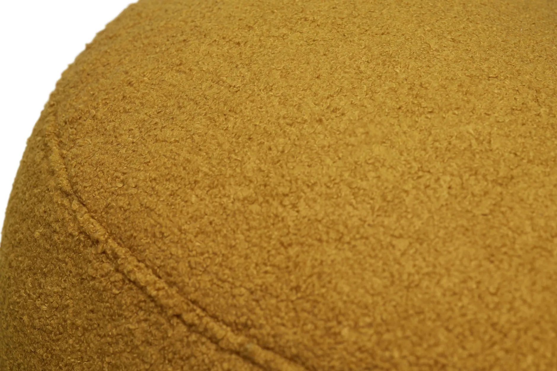 Point Large Sherpa Großer Indoor-Pouf, gold, 70x70x40 cm