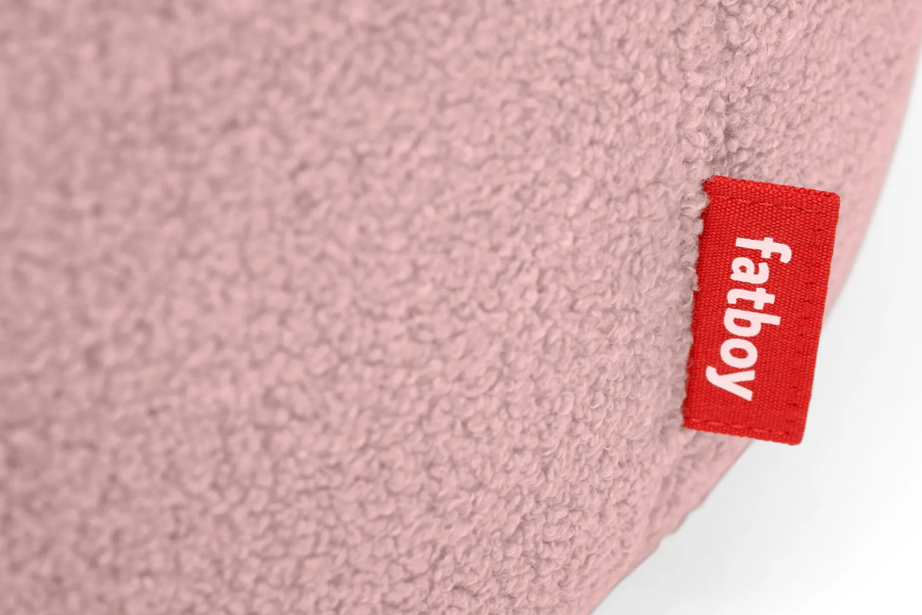 Point Large Sherpa Großer Indoor-Pouf, rosa, 70x70x40 cm